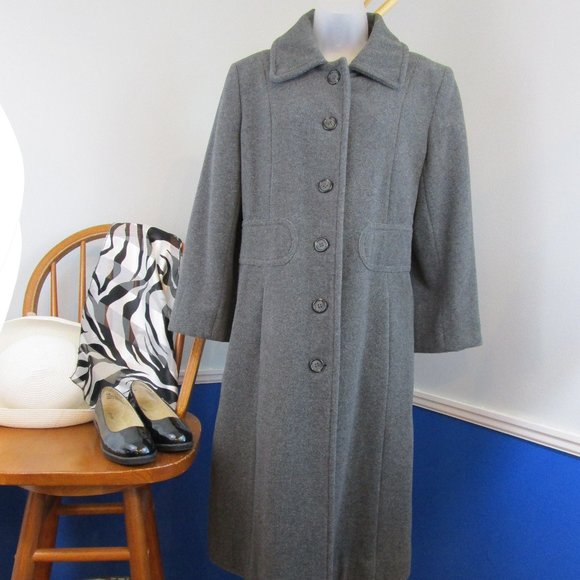 Chadwicks Jackets & Blazers - ✨Host Pick✨ Vintage Heather Gray Wool Dress Coat